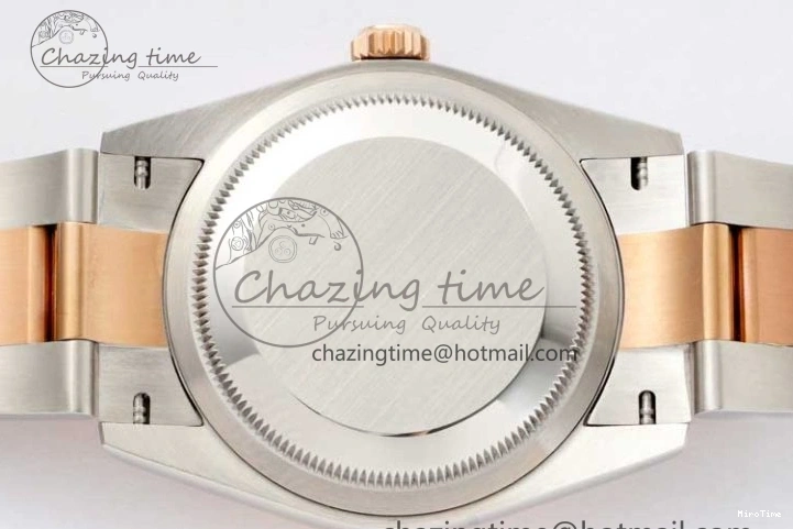 MiroTime 0508 Seasonal DateJust 36mm SS RG DIWF 1:1 Best Edition 904L Steel White Stick Dial on Jubilee Oyster SA 2306